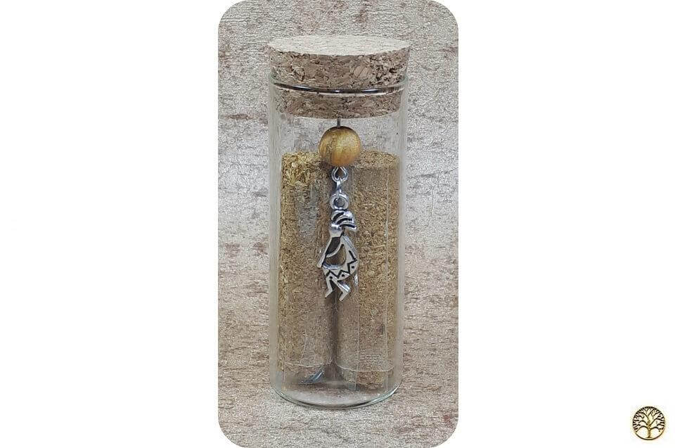 Geluksflesje Palo Santo geurstaafjes Wanchako ~ geurhout.nl