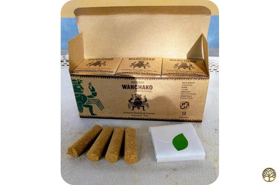 Palo Santo Geurstaafjes 7 kruiden Wanchako ~ geurhout.nl